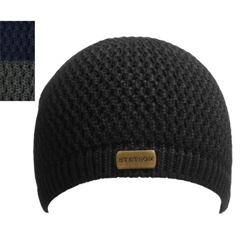 ステットソン STETSON ワッチニット SE100 黒 紺 チャコール ベージュ カーキ メンズ...