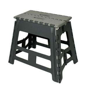 パークレーン 折りたたみ踏み台 39cｍ ワイド ダークグレー すべり止め付 コンパクト イス 耐荷重100kg 脚立 いす イス 椅子 ステップ