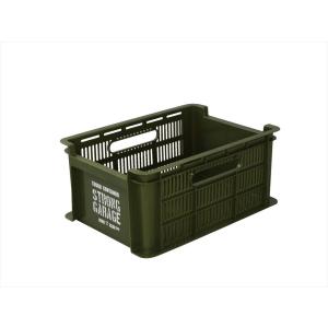 和泉化成 タフコンテナM カーキ            4906137965327 収納ボックス スタッキング可能 アウトドアカラー