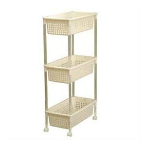 平和工業 バスケットワゴンスリム 3段 IV 4907556167170 洗濯かご 洗濯カゴ 洗濯物...