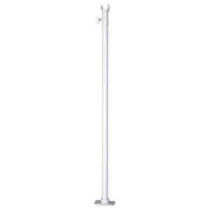 平安伸銅工業 クローゼット用 強力 支え棒 ホワイト 取付寸法110〜190cm 外径34mm 以下対応 KSP-110 4977612121156