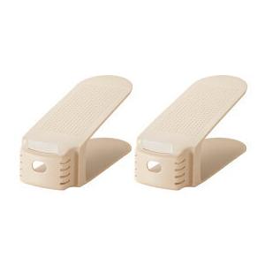 吉川国工業所 サッと取り出し靴ホルダー2P ベージュ