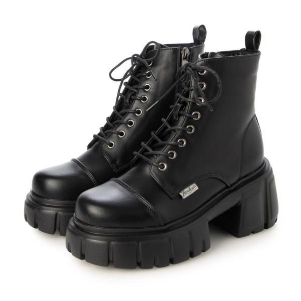 ヨースケ YOSUKE 正規取り扱い店 厚底レースアップブーツ ショートブーツ ゴスロリ バンギャ ...