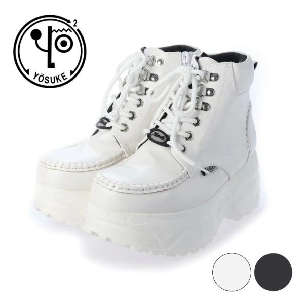 ヨースケ YOSUKE 正規取り扱い店 厚底スニーカー ハイカット レースアップ ライブ フェス 地...