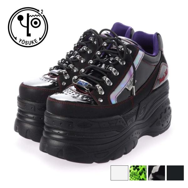 ヨースケ YOSUKE 正規取り扱い店 厚底スニーカー レディース 歩きやすい 9cm厚底フラット ...