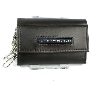 トミーヒルフィガー キーケース 6連 / ブラウン レザー TOMMY HILFIGER 945692 02 BROWN 入学就職祝 ギフトおすすめ｜pre-ma