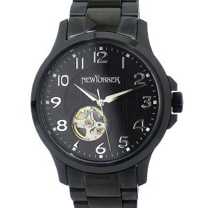 ニューヨーカー NEWYORKER メンズ 腕時計 自動巻き NY005.00 JUSTIS ブラック  正規品 新品アウトレット