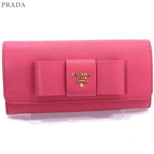 PRADA プラダ 財布 二つ折り長財布 リボン 1MH13...