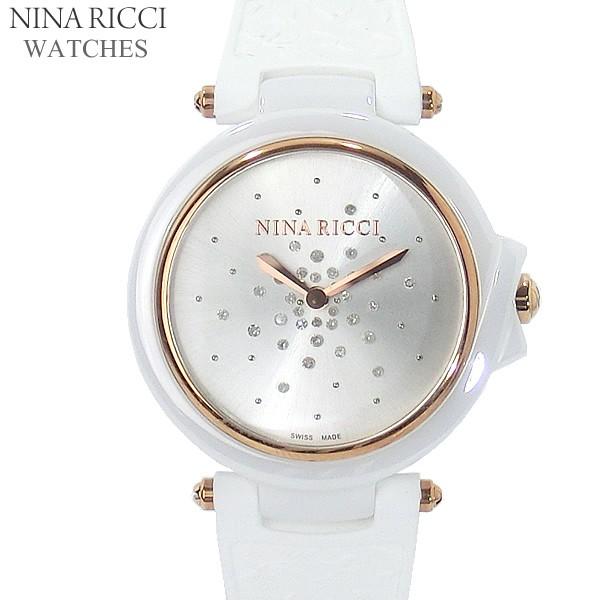 ニナリッチ NINA RICCI  腕時計 レディース N068003 ホワイト/ローズゴールド セ...