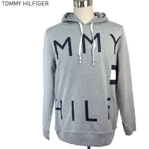 トミーヒルフィガー TOMMY HILFIGER パーカー フーディ プルオーバー メンズ 薄手 裏起毛 09T4033 HOODIE 長袖Tシャツ グレー｜pre-ma