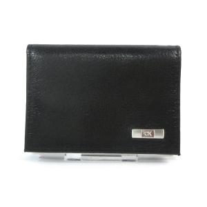 カルバンクライン 名刺入れ カードケース 31CK200007 ブラック レザー Calvin Klein 300299-A