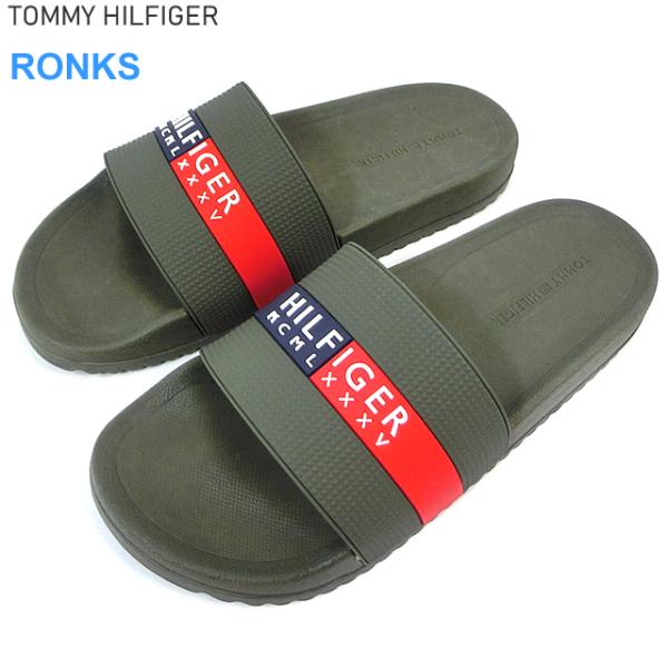 トミーヒルフィガー メンズ サンダル スライド TOMMY HILFIGER RONKS  MBL0...