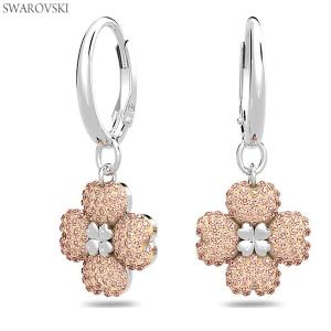 スワロフスキー SWAROVSKI ドロップピアス Latisha フラワー ピンク  245245...