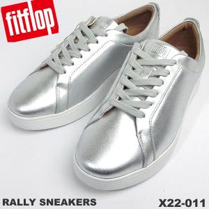 フィットフロップ レディース スニーカー レザーシューズ 靴 fit flop FITFLOP RALLY SNEAKERS X22-011 SILVER シルバー【アウトレットセール】｜pre-ma