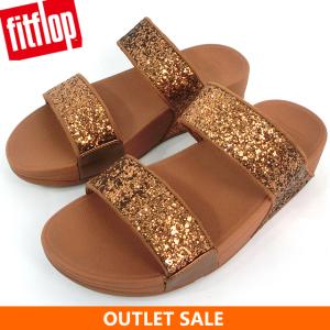 【アウトレット 訳あり】フィットフロップ  サンダル レディース  サイズ (US6/23cm)   fit flop FITFLOP  LULU GLITTER SLIDES  ET3-592 LIGHT TAN｜pre-ma