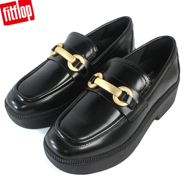 フィットフロップ レディース ローファー 厚底 レザーシューズ  FITFLOP F-LUMA CH...