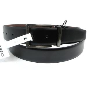 カルバンクライン リバーシブルベルト 長さ調節OK 11CK010026 ガンメタバックル ブラック/ブラウン CALVIN KLEIN 259359-A