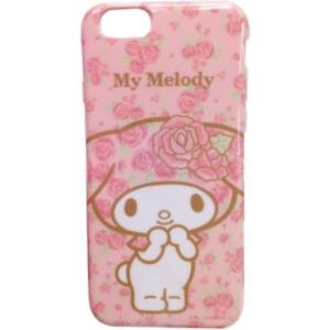 グルマンディーズ マイメロディ iPhone6対応 ソフトジャケット SAN-365A / バラ