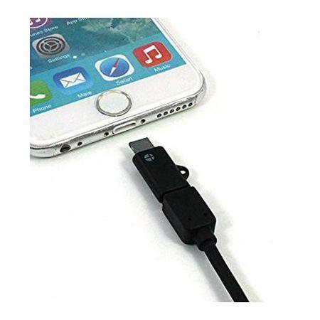 ライトニング対応 microUSB 変換コネクタ LTG-02BK / ブラック