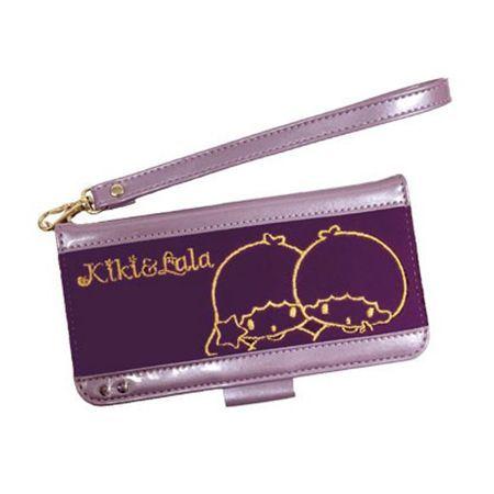 グルマンディーズ サンリオ ユニバーサル・エナメルフリップカバー M SAN-588TS / キキ＆...