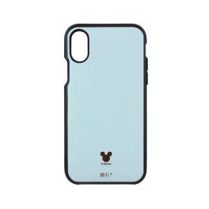 グルマンディーズ ディズニーキャラクター IIIIfi+(R)(イーフィット) iPhoneX 対応ケース DN-486LBL / ライトブルー