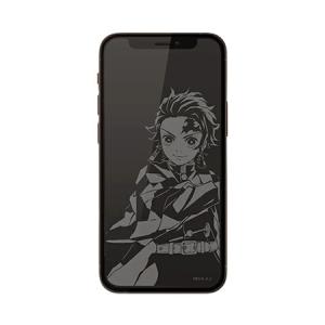 鬼滅の刃　iPhone 12 mini対応 ガラススクリーンプロテクター KMY-41A / 竈門炭治郎(かまど たんじろう)