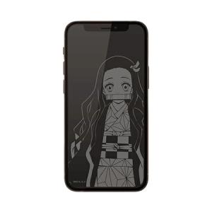 鬼滅の刃　iPhone 12 mini対応 ガラススクリーンプロテクター KMY-41B / 竈門禰豆子(かまどねずこ)
