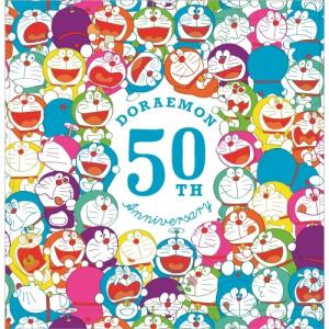 ドラえもん50周年 ハンドタオル / カラフルドラえもん