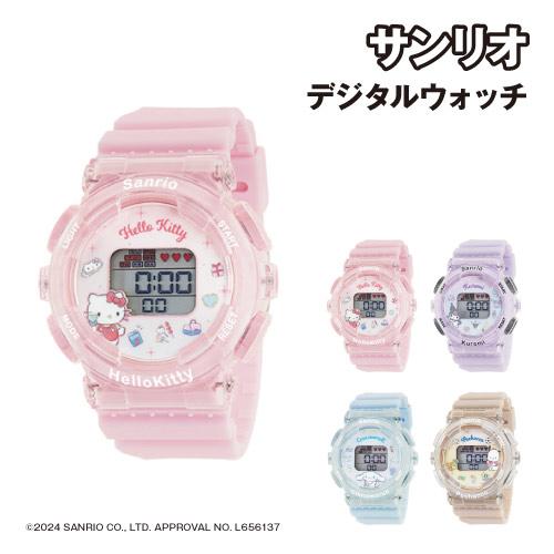送料無料 サンリオキャラクターズ デジタルウォッチ ファッションウォッチ ELバックライト CR3C...