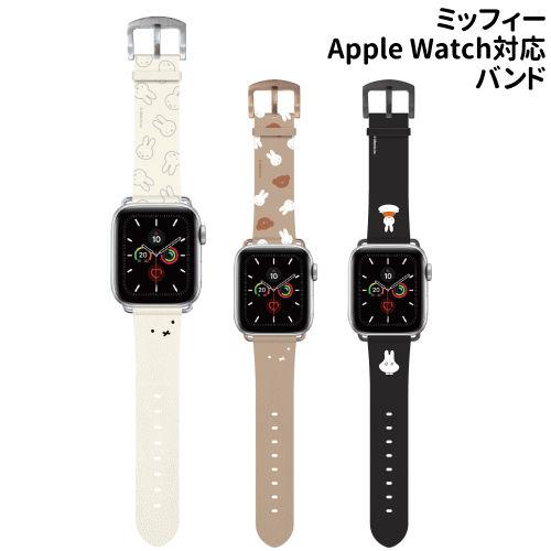 送料無料 ミッフィー Apple Watch 41/40/38mm対応PUレザーバンド MF-306...