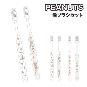 ピーナッツ/スヌーピー 歯ブラシセット いちごフラワーシリーズ SN-553798 /スヌーピー&きょうだいたち スヌーピー&チャーリー・ブラウン