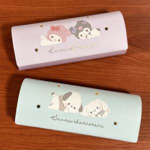 送料無料 サンリオキャラクターズ メガネケース／ぼーっとチルタイム SRSJ-1071-2 /パープル ブルー｜ぷりきゅー