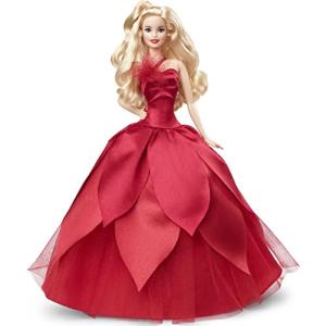 Barbie Signature 2022 Holiday Barbie Doll Blonde W...