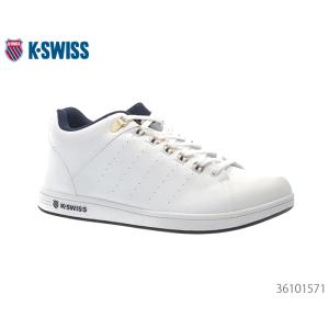 ケースイス K-SWISS KS 100 2KSU-100 ホワイト/ネイビー/ゴールド ローカット...