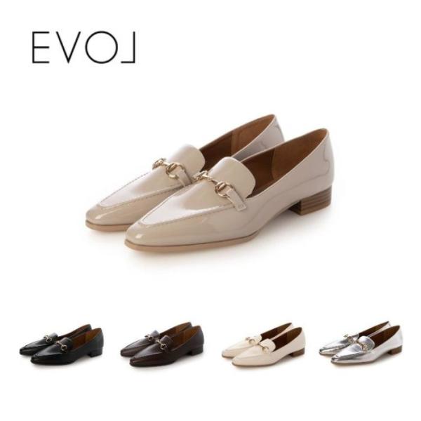 EVOL イーボル 軽量 晴雨兼用ソフトビットローファー IY5612 軽量 ビットローファー レデ...