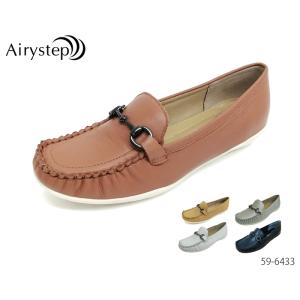 Airy step エアリーステップ 59-6433 カジュアル感 トラッド ビットモカシンシューズ...