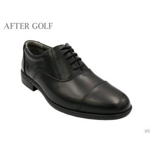 After Golf アフターゴルフ 305 革靴 ビジネスシューズ ビット 幅広 4E 超軽量 日...