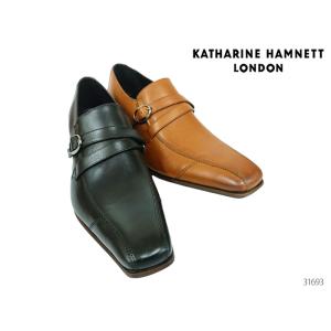 キャサリンハムネット KATHARINE HAMNETT LONDON 31693 メンズ ビジネスシューズ モンクストラップ シューズ 靴 通勤 正規品