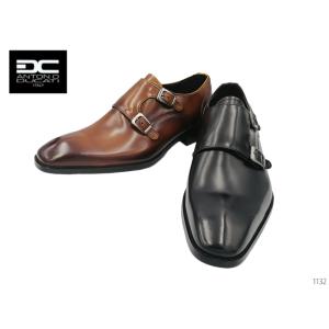 アントニオ ドゥカティ DC1132 メンズビジネスシューズ ANTONIO DUCATI ブラック ブラウン モンクストラップ プレーントゥ 本革 3E
