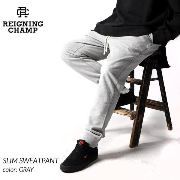 REIGNING CHAMP SLIM SWEATPANT GRAY レイニングチャンプ スリム ス...