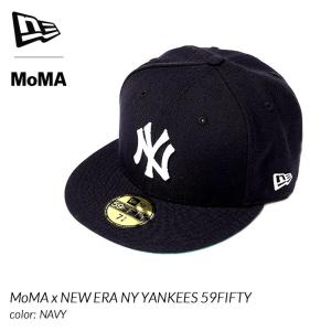 MoMA x NEW ERA NY YANKEES 59FIFTY NAVY モーマ ニューエラ ニューヨークヤンキース ( NEW YORK 紺 ネイビー キャップ 帽子 CAP )｜precious-place