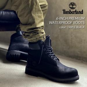 Timberland 6-INCH PREMIUM WATERPROOF BOOTS "TRIPLE BLACK" ティンバーランド 6インチ プレミアム ブーツ ( 黒 ブラック メンズ 010073-001)