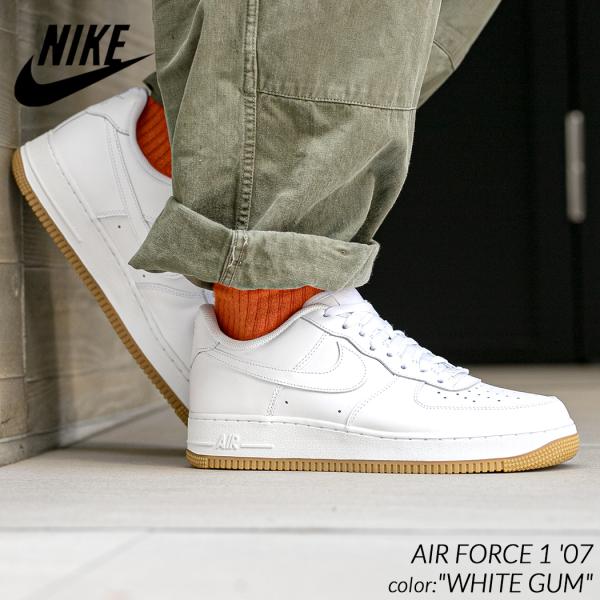 NIKE AIR FORCE 1 &apos;07 &quot;WHITE GUM&quot; ナイキ エアフォース 1 スニーカ...
