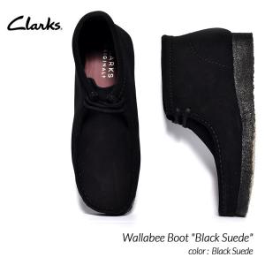 Clarks クラークス ワラビー ブラックレザー CLARKS WALLABEE BLACK