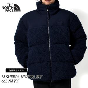 日本未発売 THE NORTH FACE M SHERPA NUPTSE JKT NAVY ザ ノースフェイス シェルパ ヌプシ ジャケット ( ボア ダウンジャケット NF0A5A84RG1 )｜precious-place