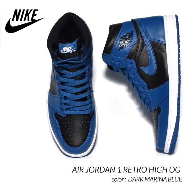 NIKE AIR JORDAN 1 RETRO HIGH OG &quot;DARK MARINA BLUE&quot;...