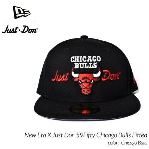 New Era X Just Don 59Fifty Chicago Bulls Fitted ニューエラ ジャストドン シカゴブルズ ( 黒 BLACK キャップ 帽子 CAP 60229025 )｜precious-place