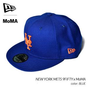 MoMA x NEW ERA NEW YORK METS 9FIFTY BLUE モマ ニューエラ ニューヨーク メッツ ( BLUE ブルー 青 キャップ 帽子 CAP 157196 )｜precious-place