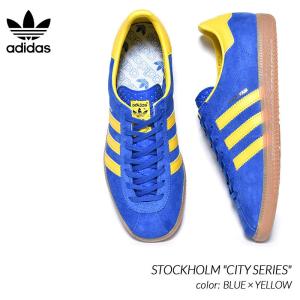 Adidas Originals Stockholm City Series Blue Yellow アディダス ストックホルム スニーカー 青 ブルー 黄色 イエロー H 3724 Precious Place 通販 Yahoo ショッピング