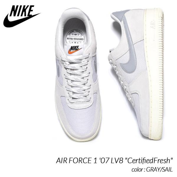 NIKE AIR FORCE 1 &apos;07 LV8 &quot;CertifiedFresh&quot; GRAY/SAI...